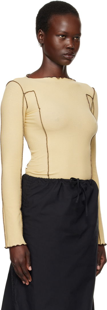 Sveter Baserange Baserange Omato Long Sleeve T-Shirt Béžová | TTML-RB-SP25, 1