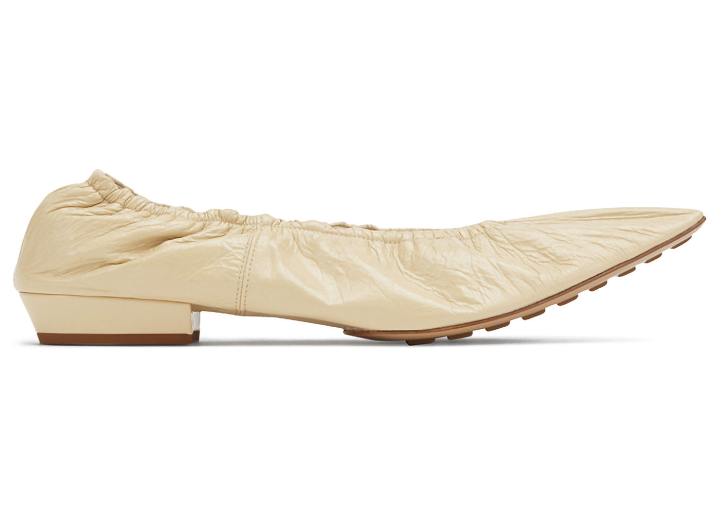 Tenisky a topánky Bottega Veneta Leather Ballet Flats Béžová | 652273VBP102624, 0
