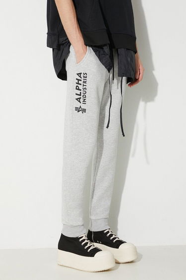 Tepláky Alpha Industries Sweatpants With Print Šedá | 116368.17, 0