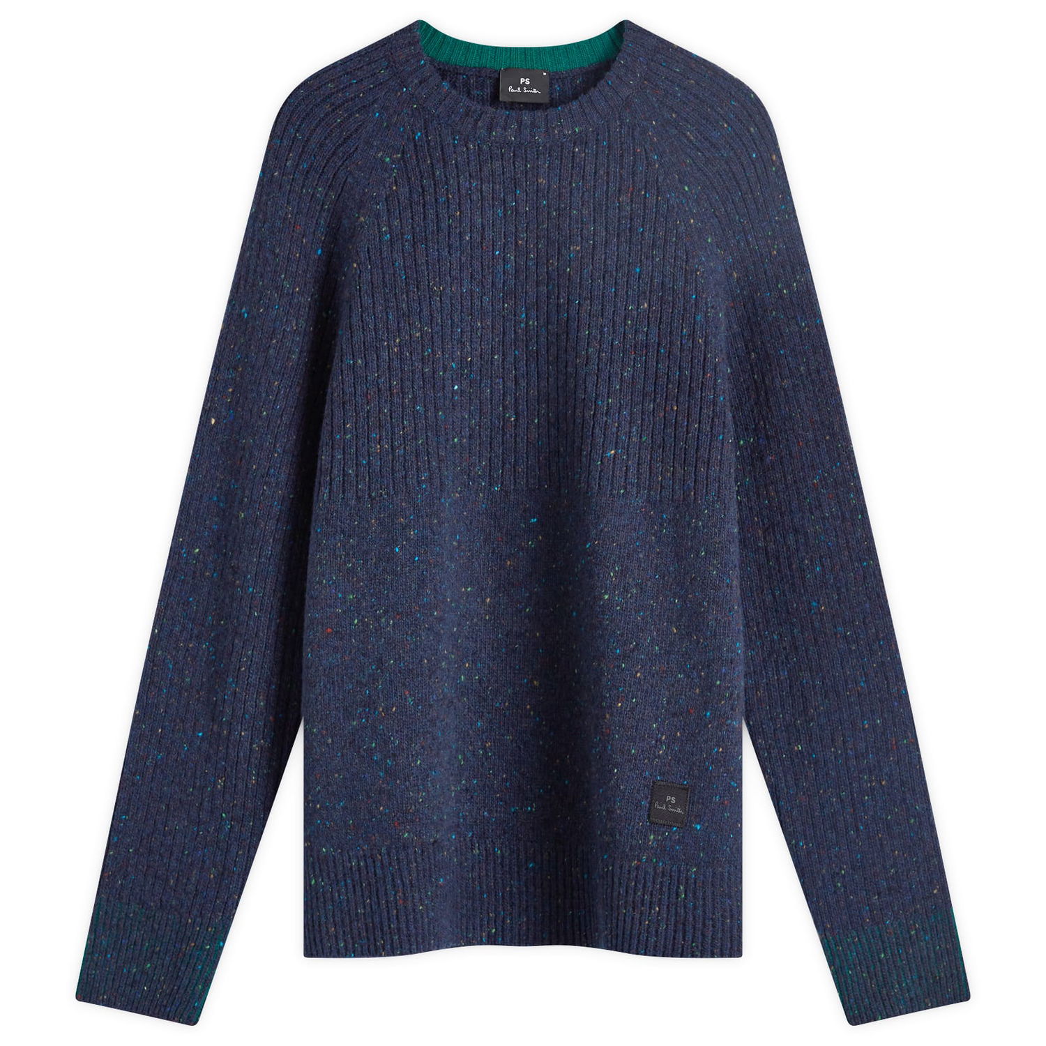 Sveter Paul Smith Paul Smith Men's Ribbed Knit Crew Navy | M2R-968Y-N22234-49, 1