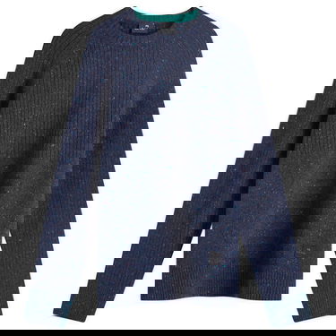 Sveter Paul Smith Paul Smith Men's Ribbed Knit Crew Navy | M2R-968Y-N22234-49, 1