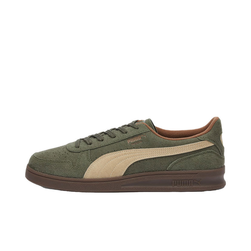 Tenisky a topánky Puma Men's Indoor R-Suede in Dark Olive/Prairie Tan, Size UK 10 | END. Clothing Čierna | 398531-01