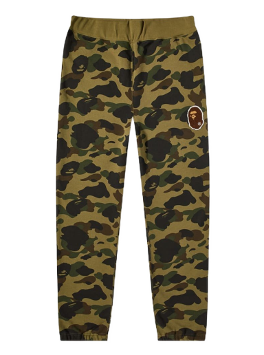 Tepláky BAPE A Bathing Ape 1st Camo Ape Head Patched Sweat Pant Zelené | 001PTI801024M-GRN