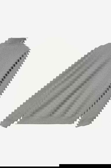 Mikina Carhartt WIP American Script Half-Zip Sweatshirt Šedá | I027014.GREY.HEATH, 3