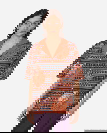 Košeľa Ahluwalia Tunde Shirt Červená | M-AHLU-TO009-SS23-FA100  BR, 0