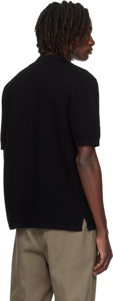 Polo tričko A.P.C. A.P.C. Livio Knit Polo Čierna | COGDK-H23413, 2