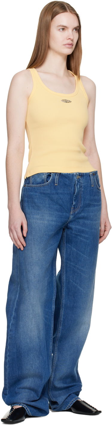 Tielko Casablanca Corrosion Ribbed Tank Top Žltá | W-SP26-JTS-039-03, 3