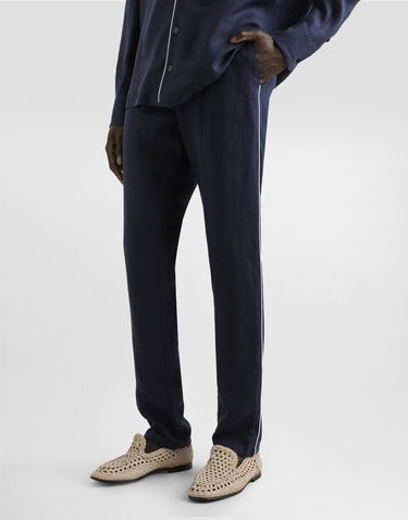 Pyžamo Dolce & Gabbana Dolce & Gabbana Linen Pajama Pants Navy | GVCRATFU4LGB0665, 3