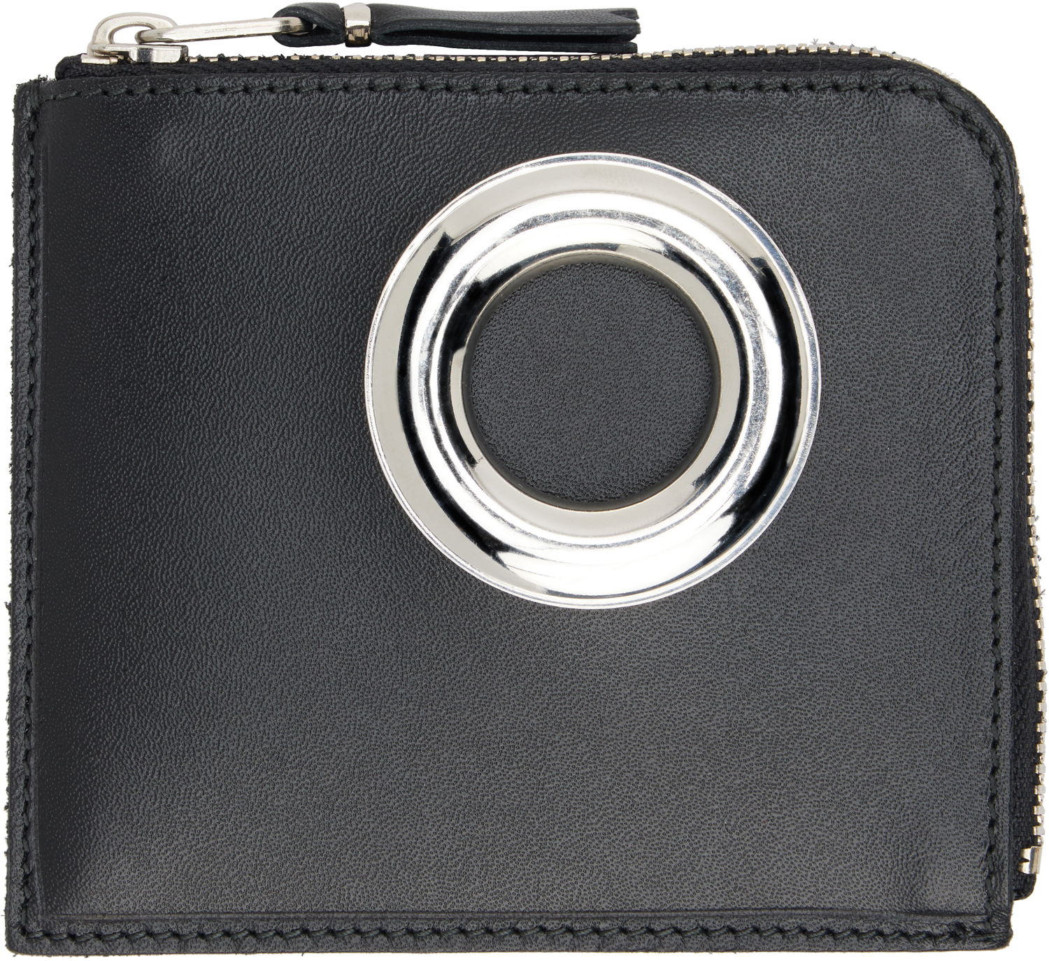 Peňaženka Comme des Garçons COMME des GARÇONS Eyelet Zip Wallet Čierna | SA3100SE, 0