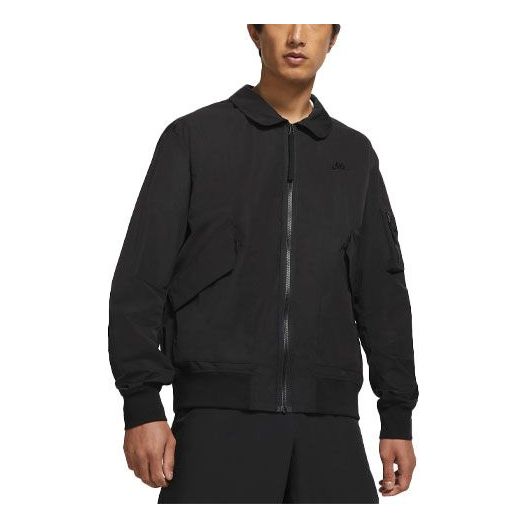 Bomber bunda Nike Sportswear Woven Lapel Jacket Čierna | CZ9895-010