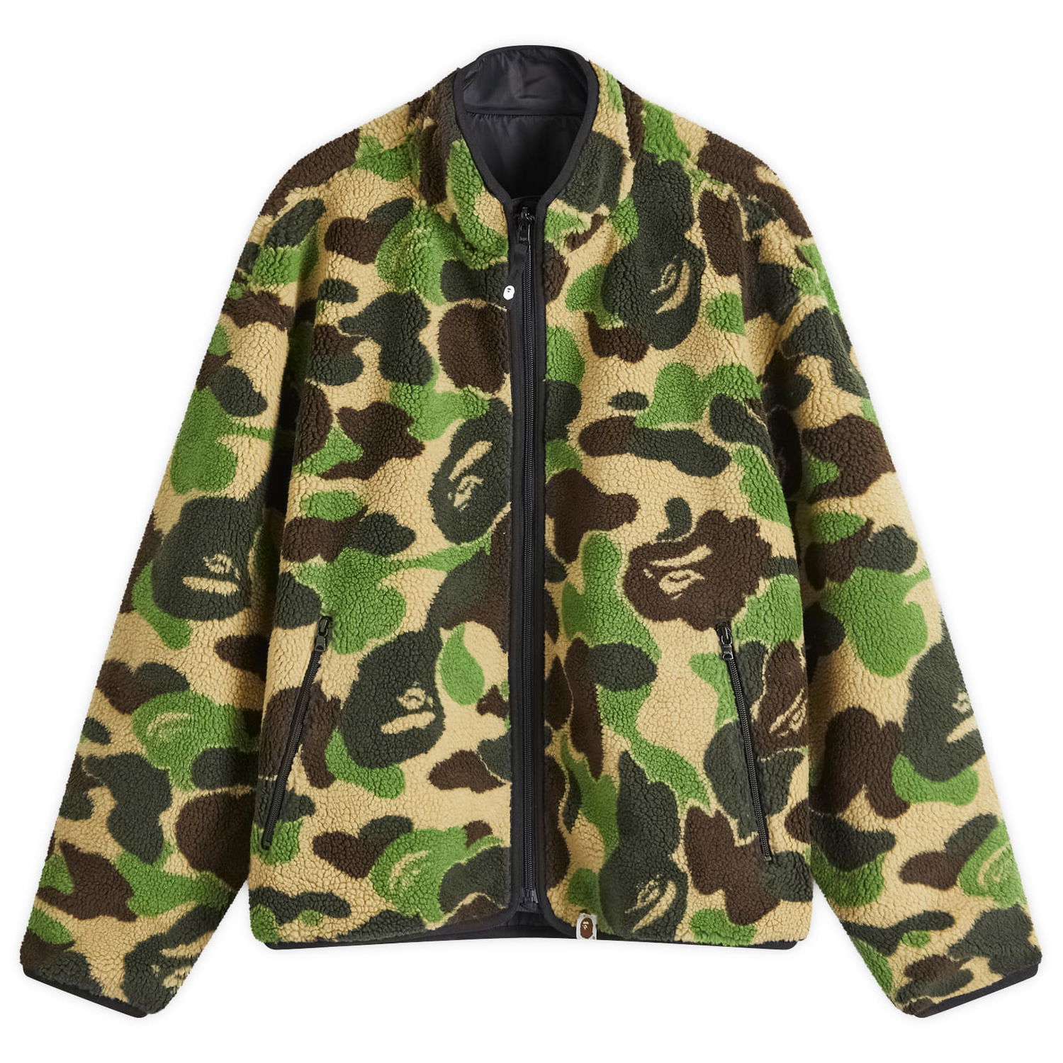 Bunda BAPE Reversible Camo Boa Jacket Zelené | 001LJK801010M-GRN, 0