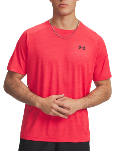 Tričko Under Armour Under Armour UA Tech Textured Short Sleeve T-Shirt Červená | 1382796-714, 0