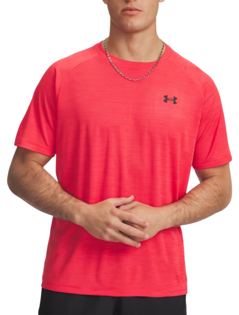 Tričko Under Armour Under Armour UA Tech Textured Short Sleeve T-Shirt Červená | 1382796-714
