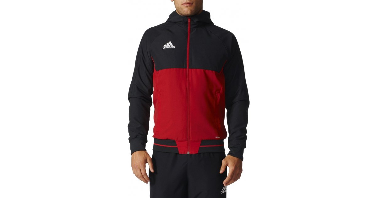 Bunda adidas Performance Jacket Tiro17 Presentation Červená | bq2771, 1