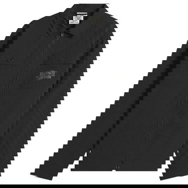 Košeľa BILLIONAIRE BOYS CLUB Men's Arch Logo Nylon Overshirt, Size Large Čierna | B25307-BLK, 1