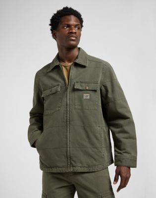 Bunda Lee Workwear Regular Quilted Jacket Size XXL Zelené | 112370467, 0