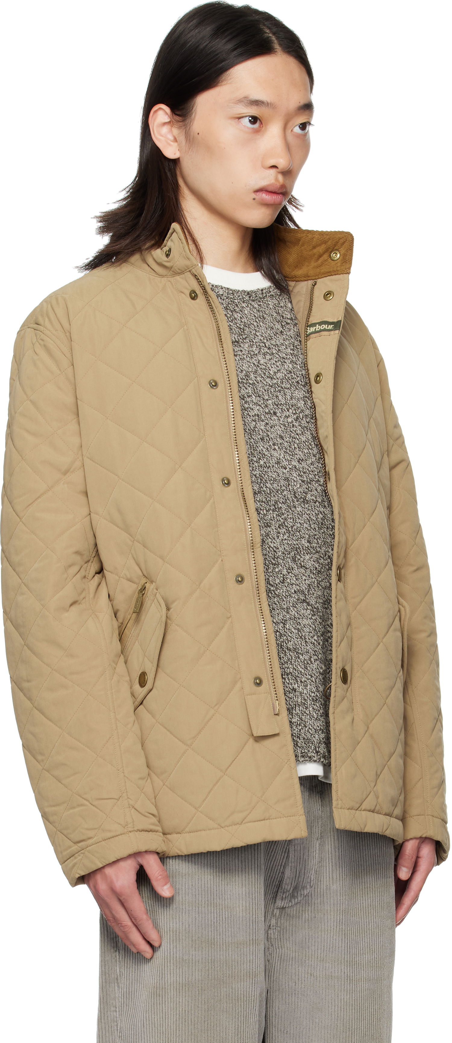 Bunda Barbour Barbour Shoveler Quilted Jacket Béžová | MQU0784BE31, 1