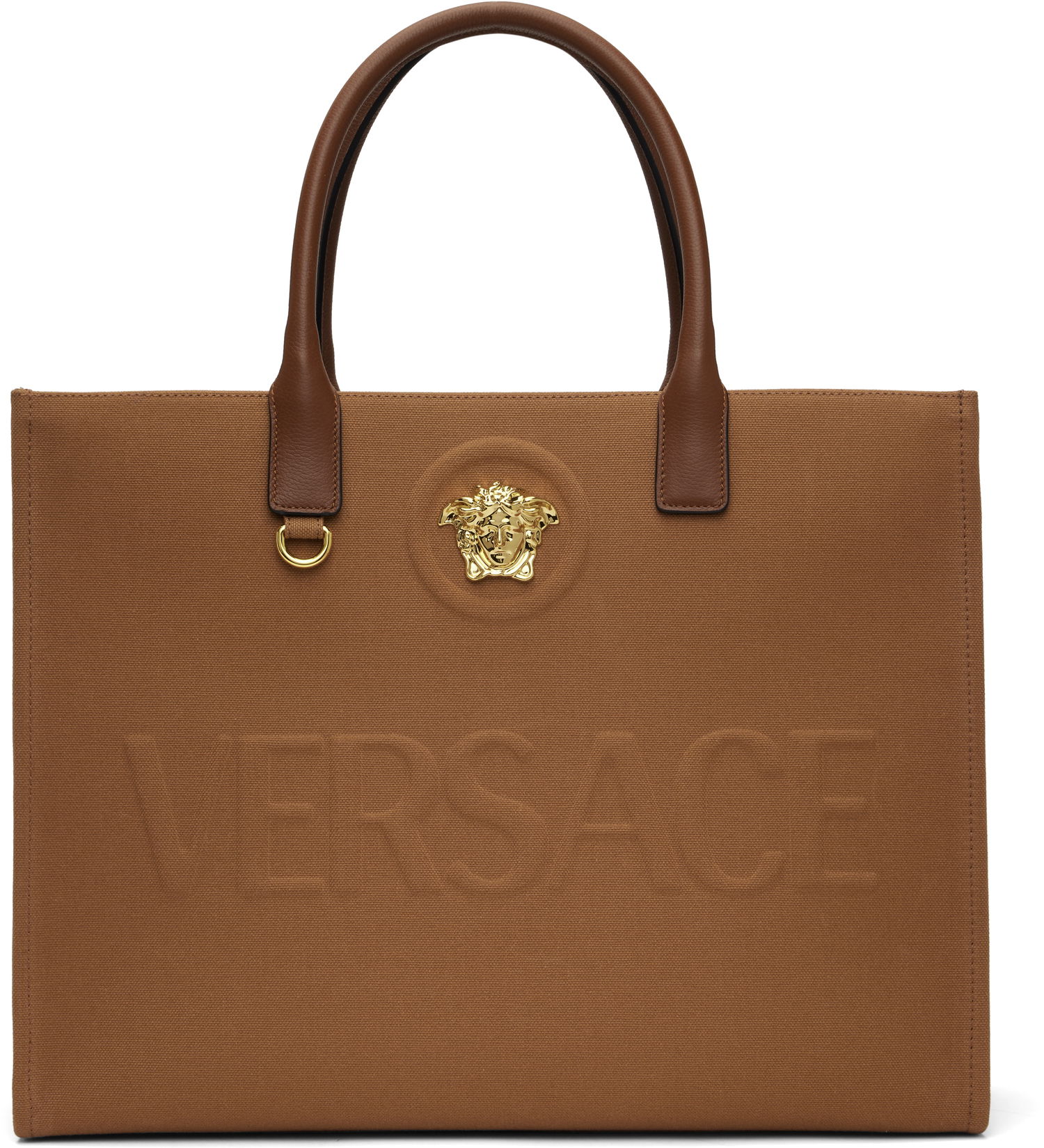 Tote bag Versace Versace 'La Medusa' Canvas Large Tote Hnedá | 1004741_1A03095_1NF0V, 0