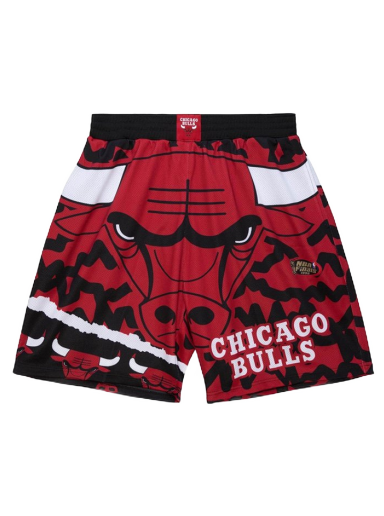 Šortky Mitchell & Ness NBA Chicago Bulls Jumbotron 2.0 Sublimated Shorts Červená | PSHR1220-CBUYYPPPBKRD