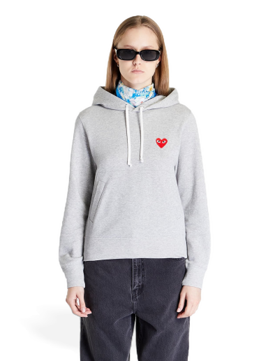 Mikina Comme des Garçons PLAY Hoodie Šedá | AZT169-051-1 grey