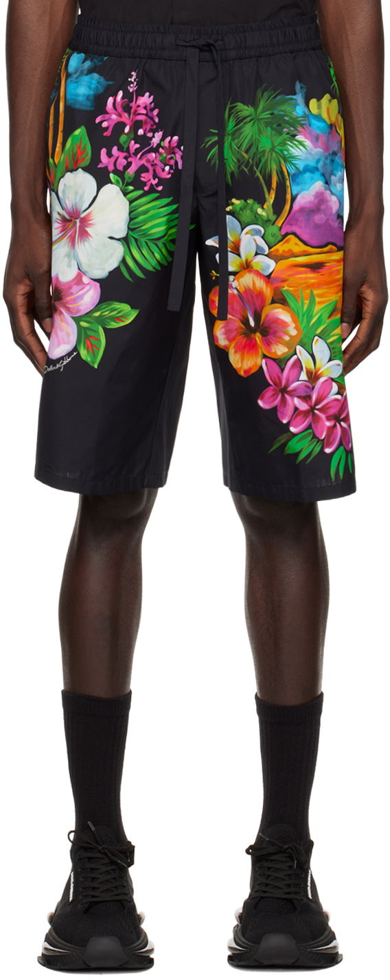 Šortky Dolce & Gabbana Black Jogging Shorts Rôznofarebný | GV37ATHH5DD, 0