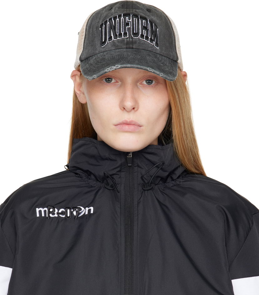 Šiltovka 032C Lucky Strike Distressed 'UNIFORM' Embroidered Trucker Cap Čierna | S25-UAW-3102-050-W