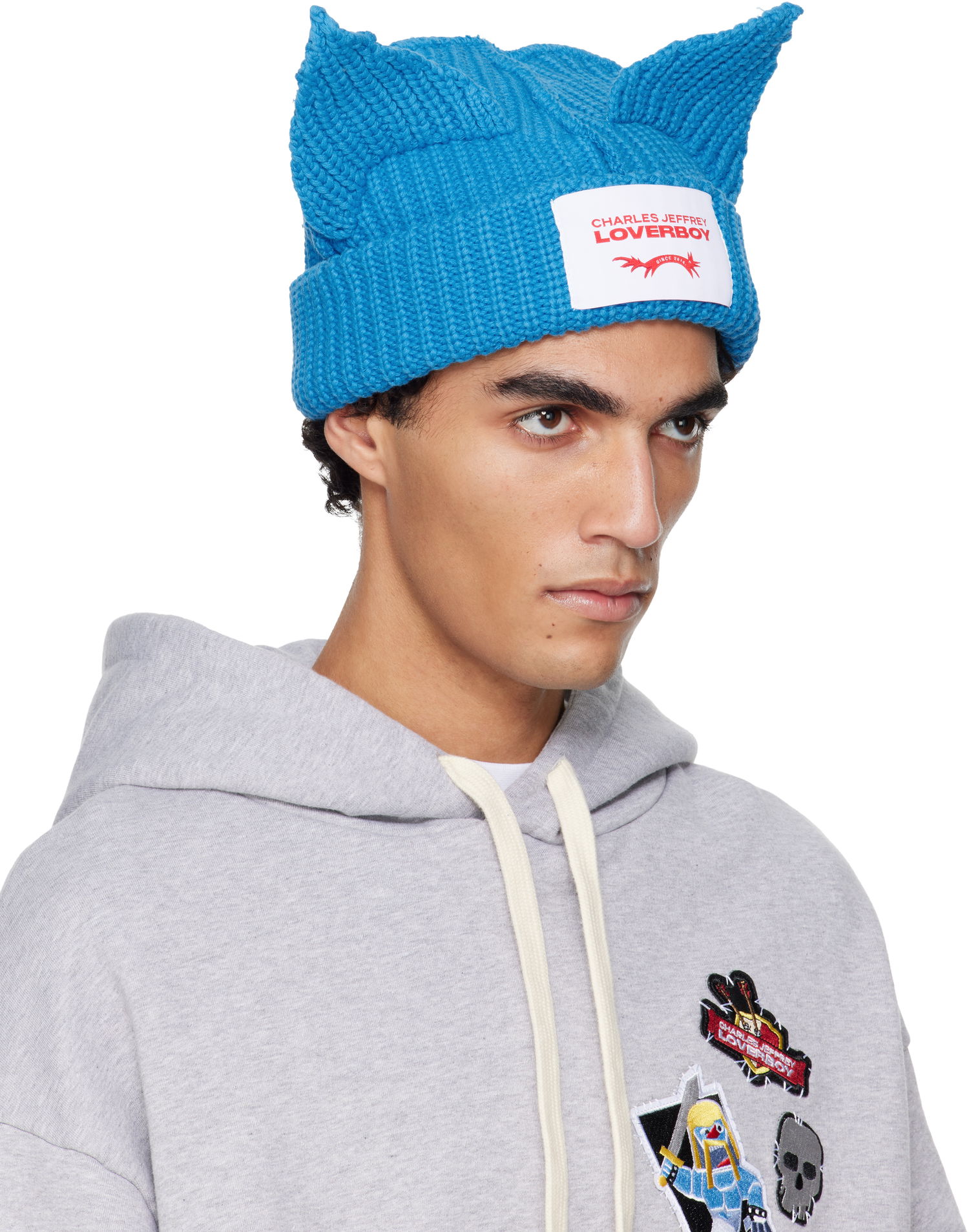 Kulicha Charles Jeffrey Loverboy Chunky Ears Beanie Modrá | 052130106, 1