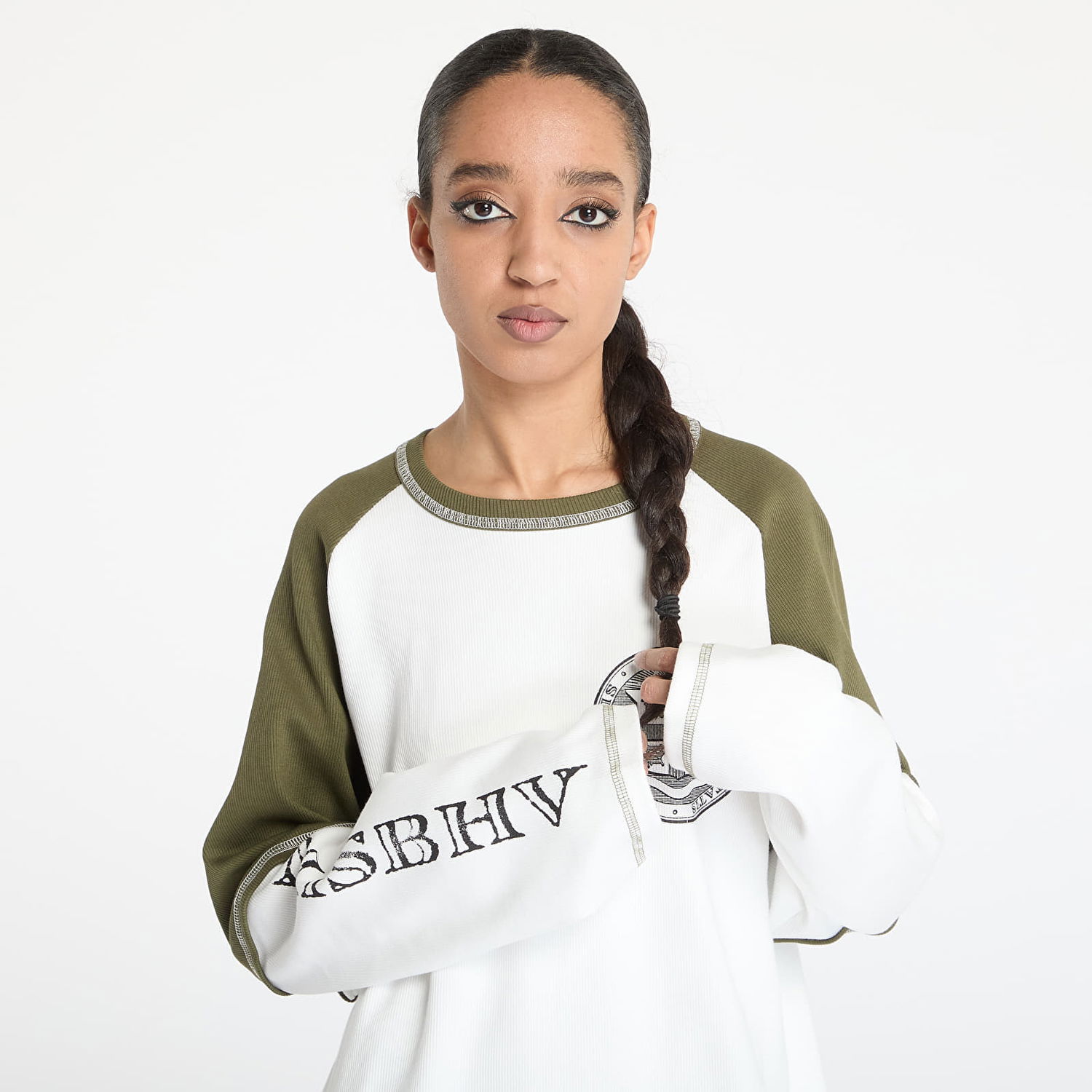 Sveter MISBHV MISBHV Varsity 70s Longsleeve T-Shirt Biela | 250M159, 1