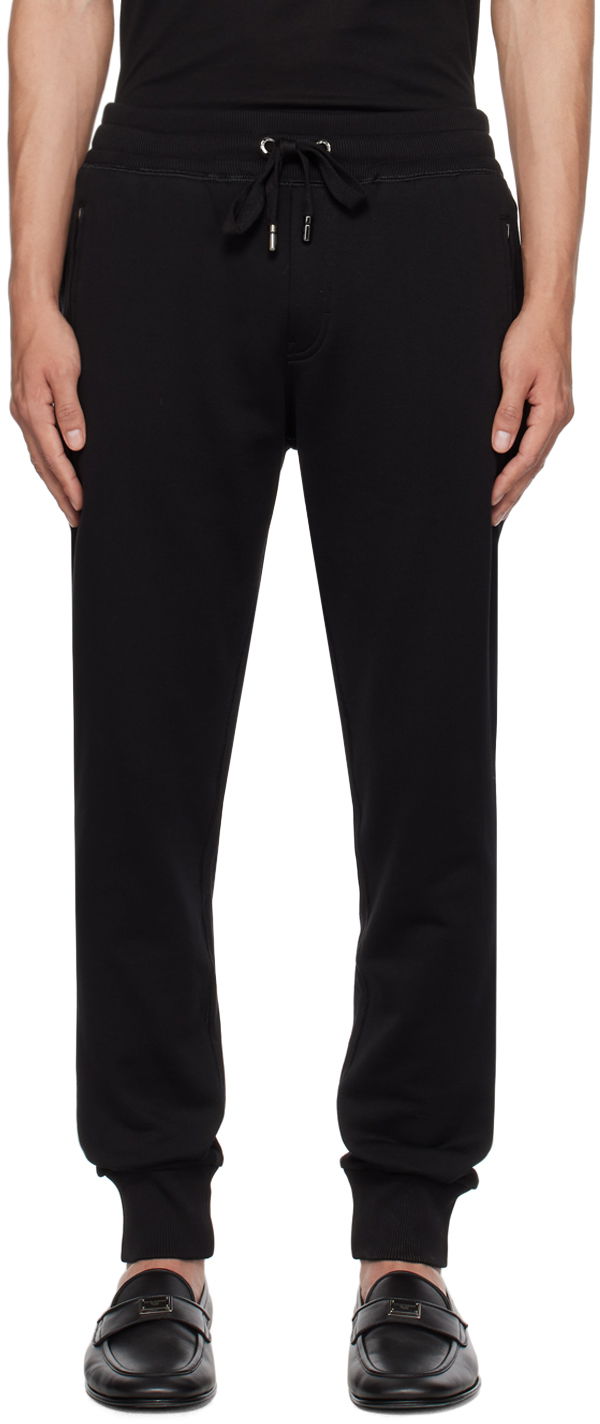 Tepláky Dolce & Gabbana Black Drawstring Lounge Pants Čierna | GVXQHTG7F2G, 0