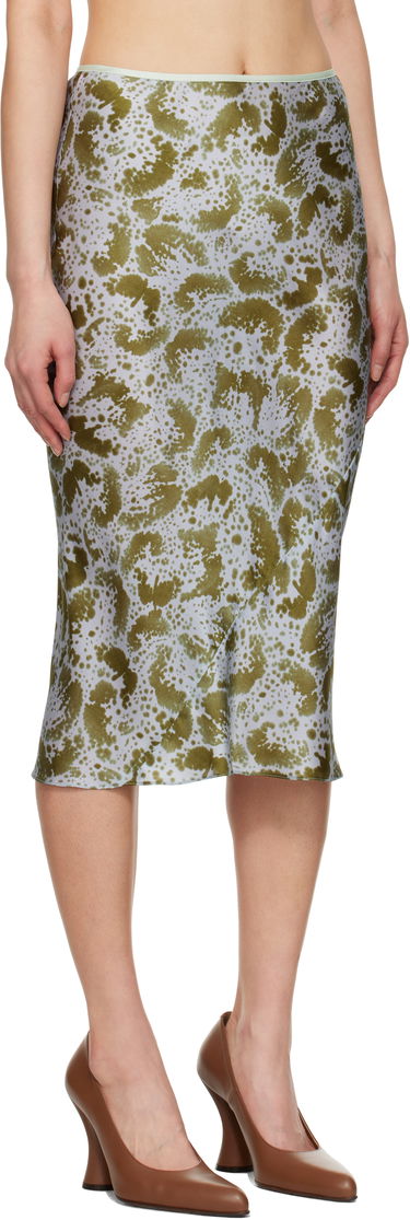 Sukňa Dries Van Noten Dries Van Noten Printed Silk Midi Skirt Zelené | 251-010804-1163, 1