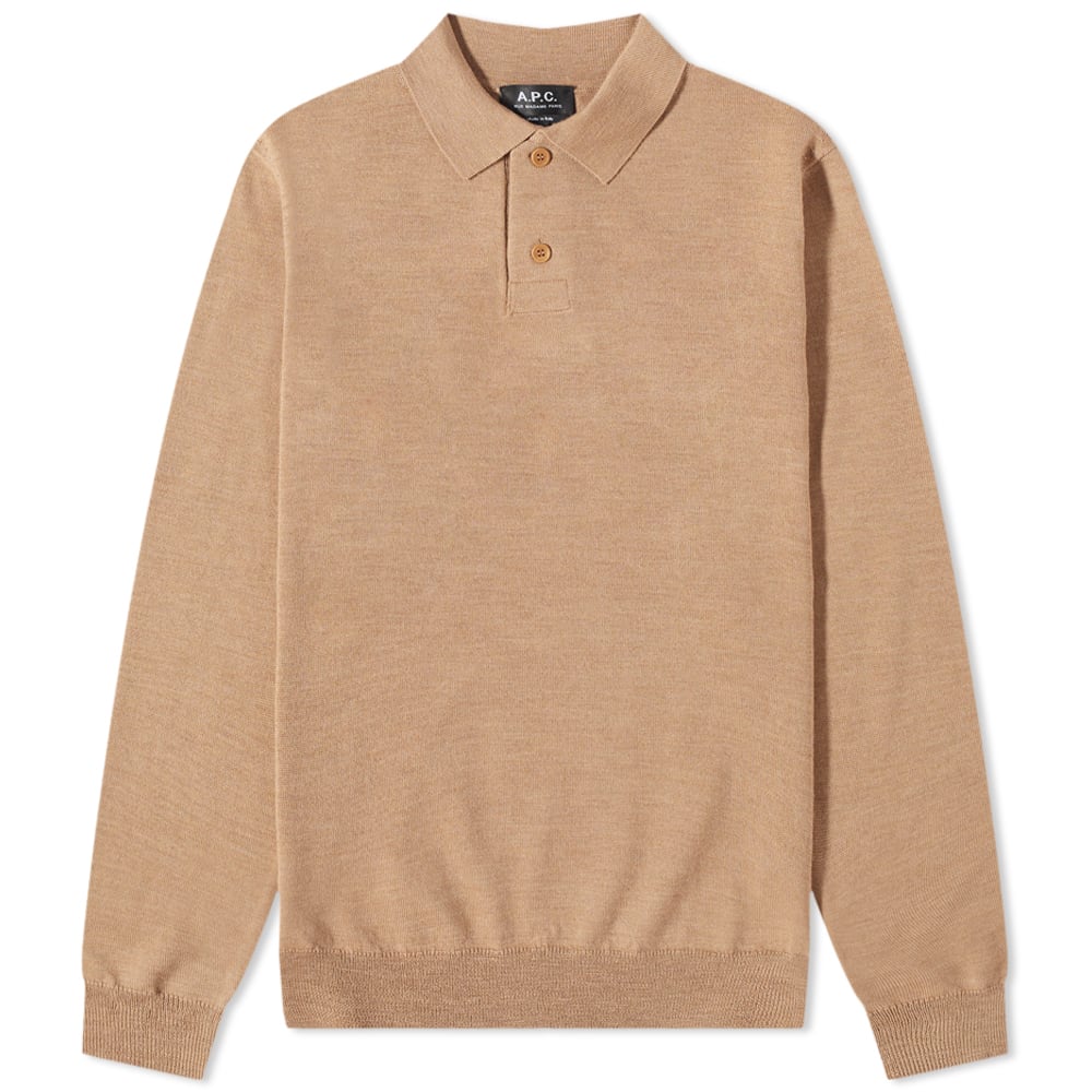 Polo tričko A.P.C. Jerry Knit Polo Béžová | WVAWM-H23593-PBC, 0