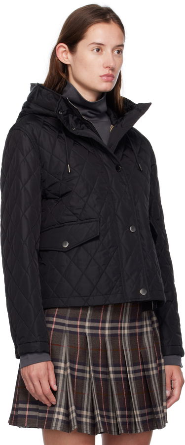Bunda Burberry Burberry Pembroke Quilted Hooded Jacket Čierna | 8113838, 1