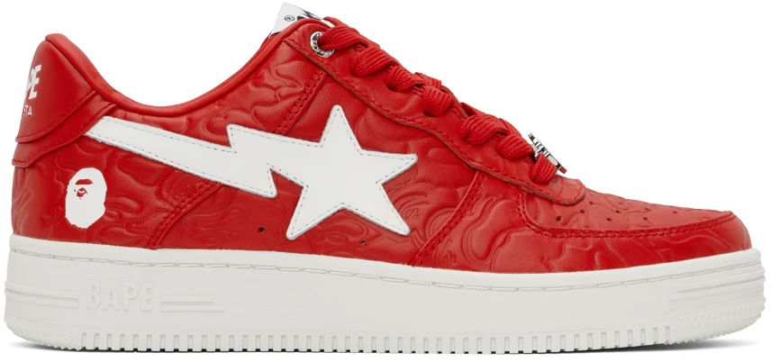 Tenisky a topánky BAPE Sta #3 M1 "Red/White" Červená | 0ZXSHM191052L-RED, 0