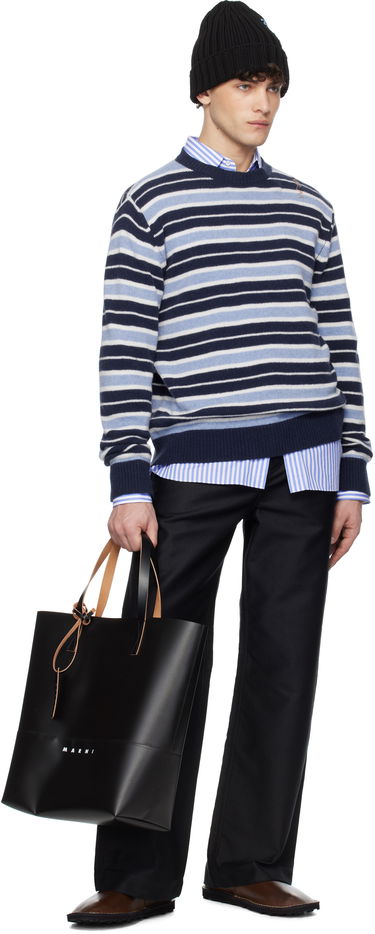 Tote bag Marni Marni Printed-Logo Tote Bag Čierna | SHMQ0037A1 P5769, 3