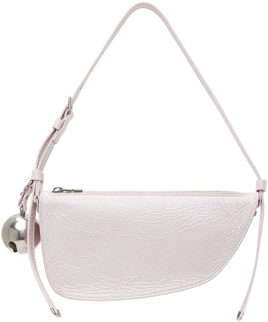 Taška cez rameno Burberry Mini Crescent Shoulder Bag Ružová | 8081655, 0