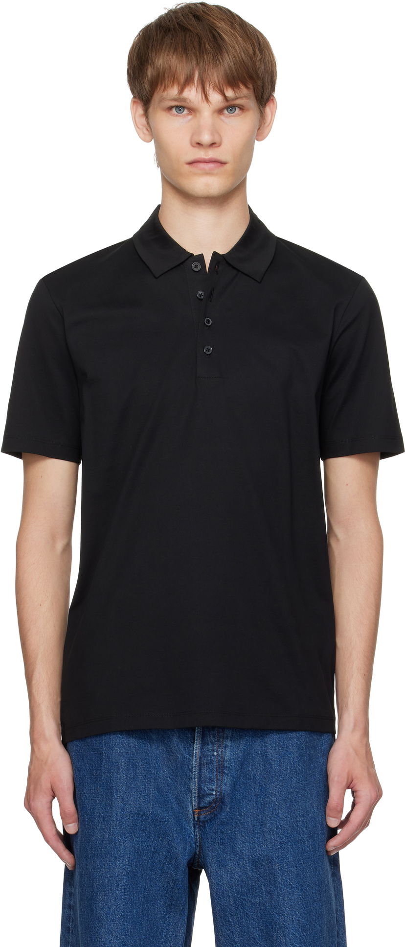 Polo tričko BOSS Hugo Slim-Fit Mercerized Cotton Polo Čierna | 50544276