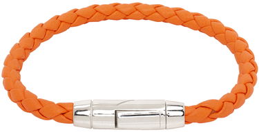 Náramok Bottega Veneta Braided Leather Bracelet Oranžová | 775231V507C, 1
