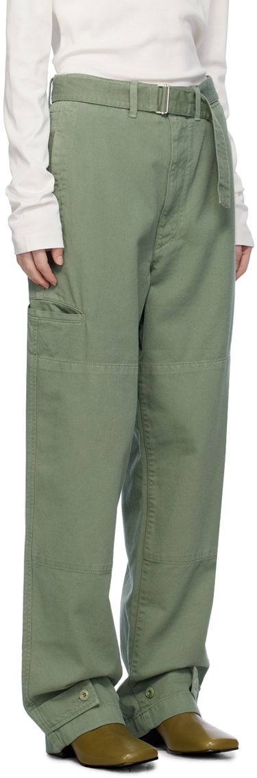 Cargo nohavice LEMAIRE Lemaire Relaxed Fit Cotton Cargo Trousers Zelené | PA1050 LD1002, 1