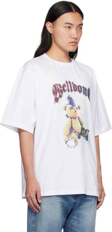 Tričko We11done We11done Punk Teddy Graphic T-Shirt Biela | WD-TT0-25-747-U-WH, 4