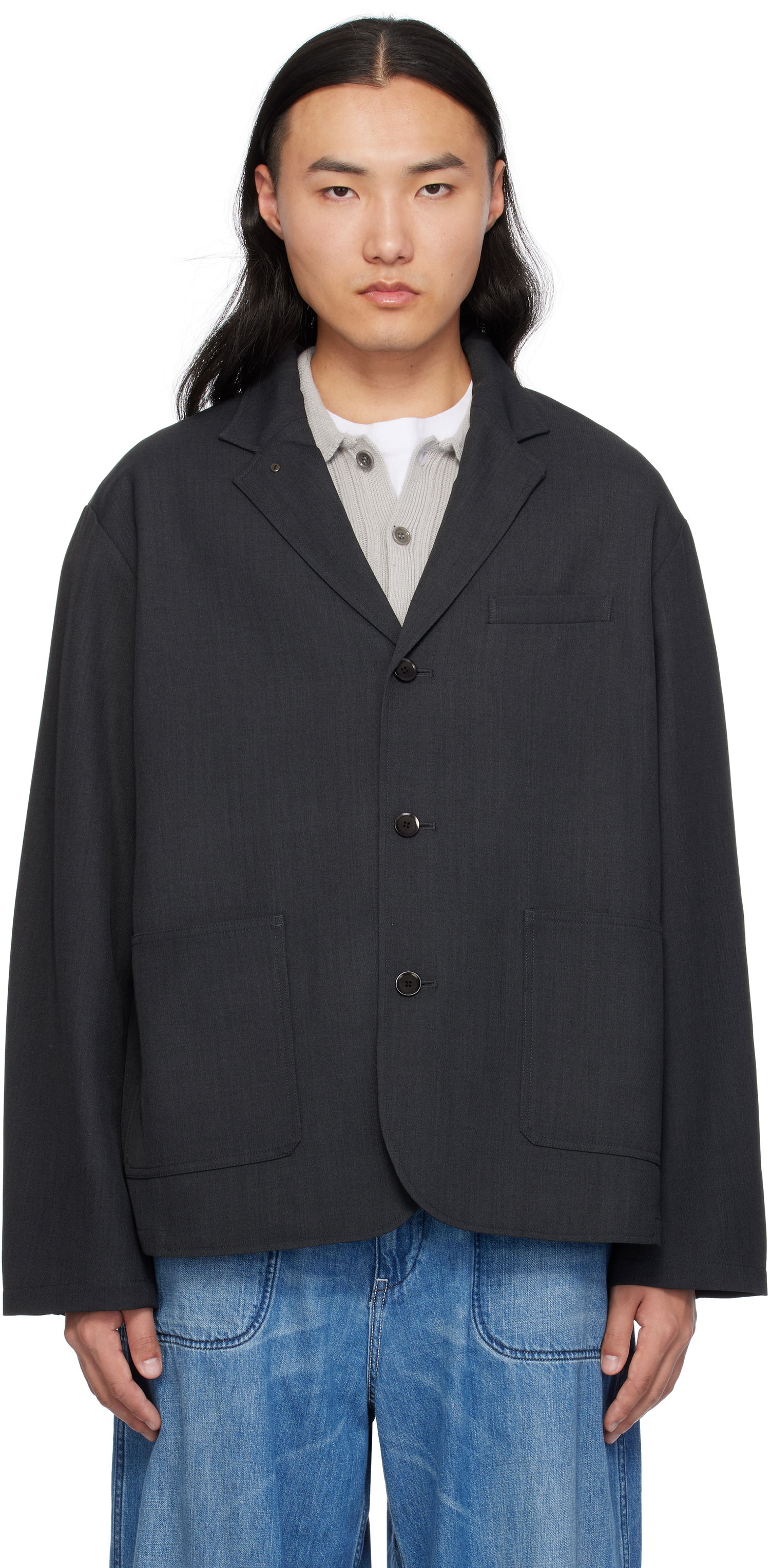 Bunda NANAMICA Cavalry Twill Club Blazer Šedá | S24FA047U, 0