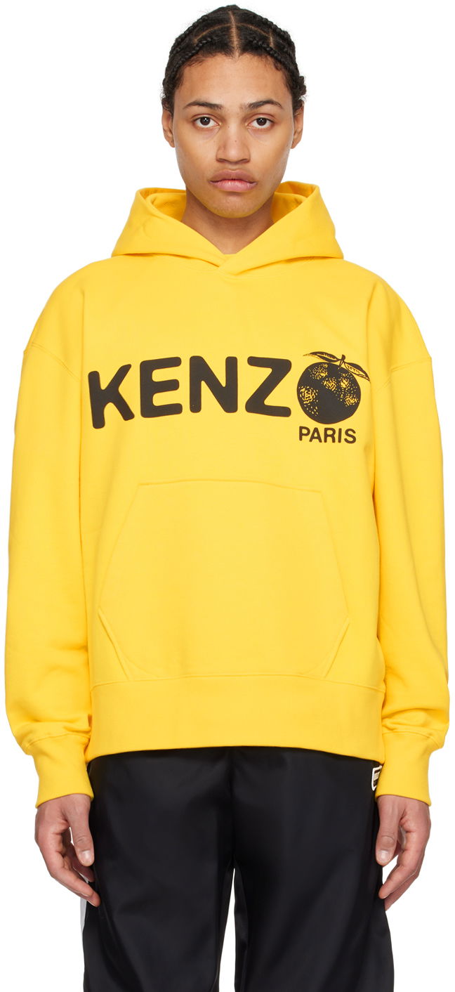 Mikina KENZO Paris Orange Hoodie Žltá | FE55SW1794MG