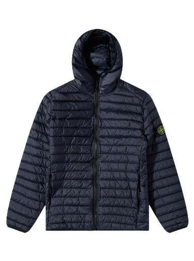 Prešívaná bunda Stone Island Lightweight Hooded Down Jacket Navy | 771540324-V0020