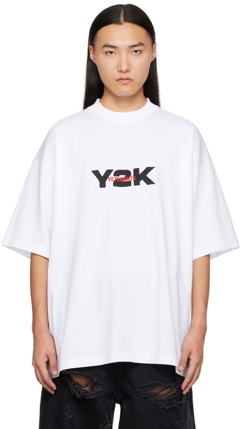 Tričko VETEMENTS 'Y2K' T-Shirt Biela | UE64TR250W, 0