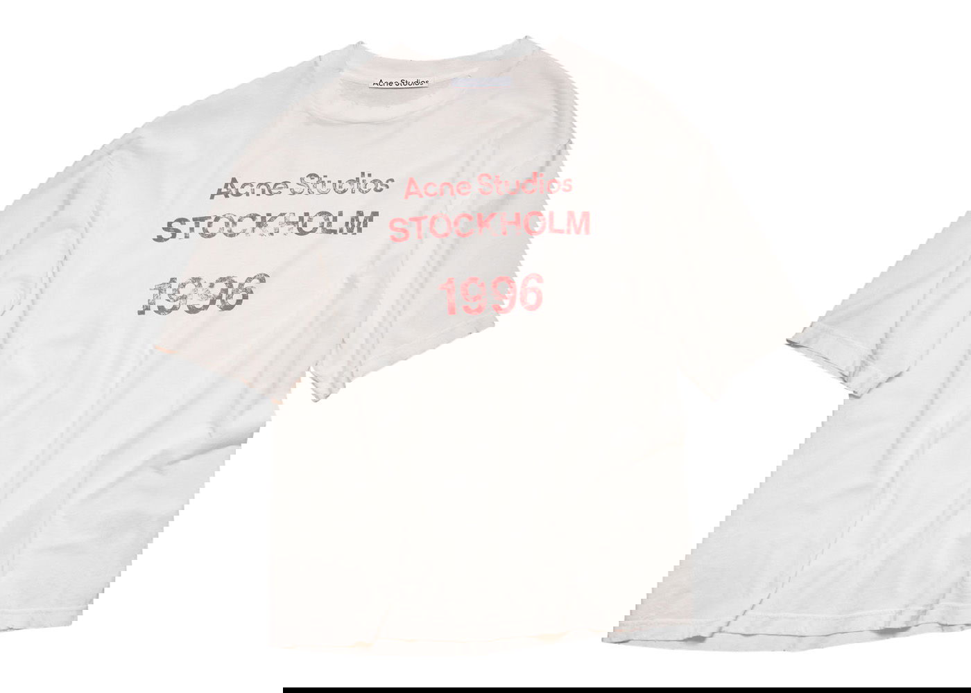 Tričko Acne Studios Stockholm 1996 Stamp T-shirt Ružová | FN-MN-TSHI000424, 0