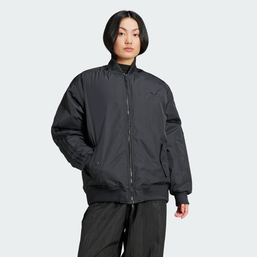 Bomber bunda adidas Performance Oversized SST Bomber Jacket Čierna | IW8422, 0