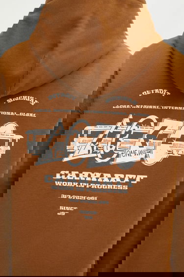 Mikina Carhartt WIP Hooded Runaway Sweat Jacket Hnedá | I034414_2IQ_06, 2