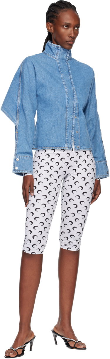 Bunda Marine Serre Moon Laser Wash Long Sleeve Denim Jacket Modrá | WSI033ACDEN0002, 3