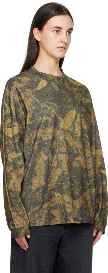 Tričko Acne Studios Acne Studios Camo Crew Neck T-shirt Zelené | CL0317-, 1