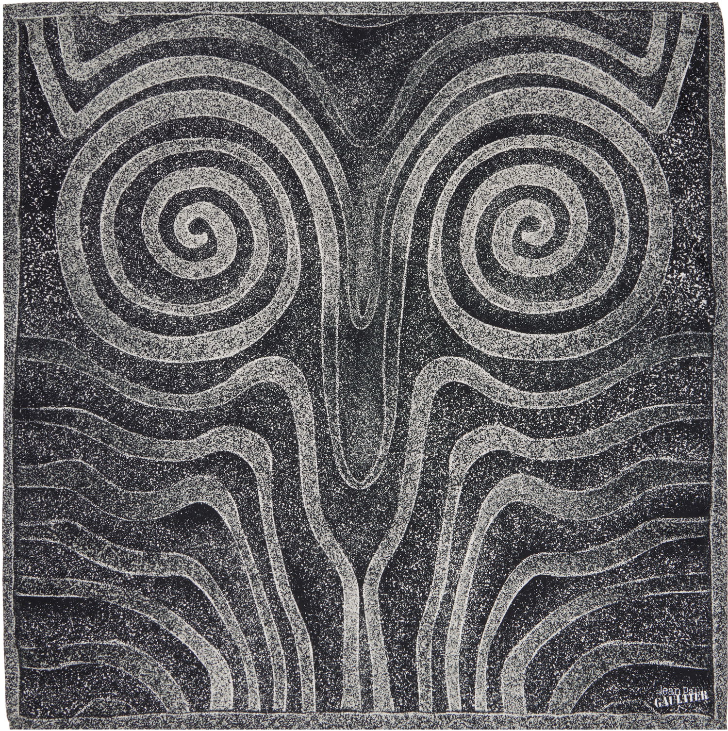 Šál Jean Paul Gaultier Jean Paul Gaultier 'The Spirale' Silk Scarf Čierna | 25/34-U-EC055-C592-000203, 0