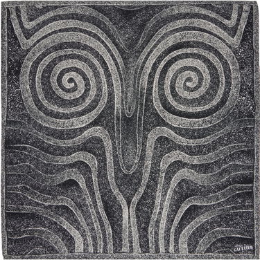 Šál Jean Paul Gaultier Jean Paul Gaultier 'The Spirale' Silk Scarf Čierna | 25/34-U-EC055-C592-000203, 0